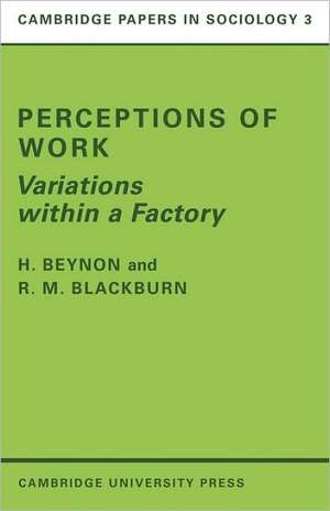 Perceptions of Work: Variations within a Factory de H. Beynon