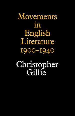 Movements in English Literature de Gillie