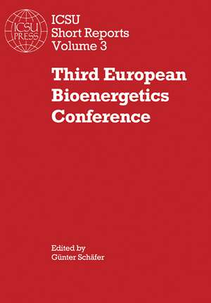 Third European Bioenergetics Conference de Günter Schäfer