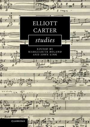 Elliott Carter Studies de Marguerite Boland