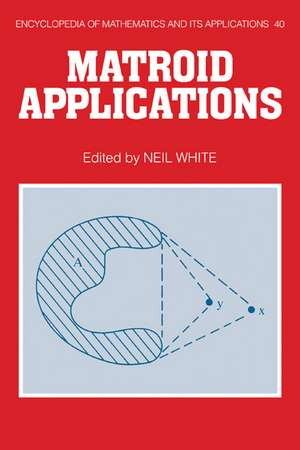 Matroid Applications de Neil White