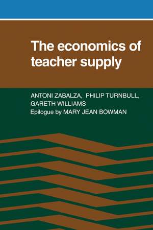 The Economics of Teacher Supply de Antoni Zabalza