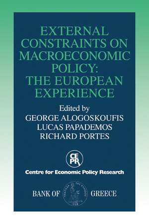 External Constraints on Macroeconomic Policy de George Alogoskoufis