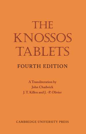 The Knossos Tablets de John Chadwick