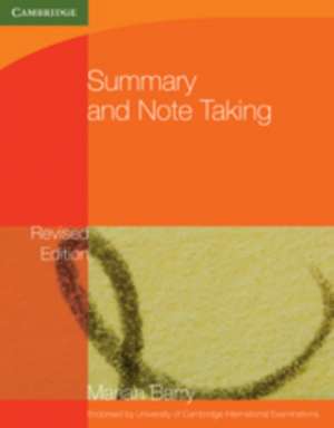 Summary and Note-Taking de Marian Barry