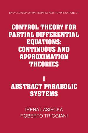Control Theory for Partial Differential Equations de Irena Lasiecka