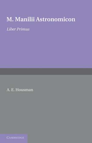 Astronomicon: Volume 1, Liber Primus de M. Manilii