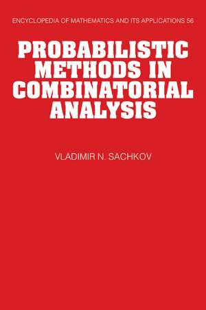 Probabilistic Methods in Combinatorial Analysis de Vladimir N. Sachkov