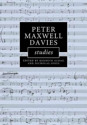 Peter Maxwell Davies Studies de Kenneth Gloag