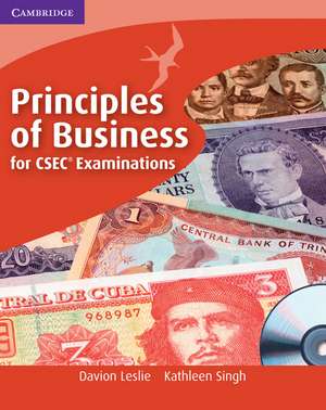 Principles of Business for CSEC Examinations Coursebook with CD-ROM de Davion Leslie