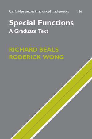 Special Functions: A Graduate Text de Richard Beals