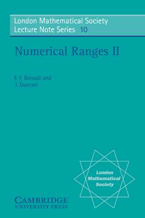 Numerical Ranges II de F. F. Bonsall