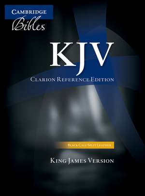 KJV Clarion Reference Bible, Black Calf Split Leather, KJ484:X Black Calf Split Leather