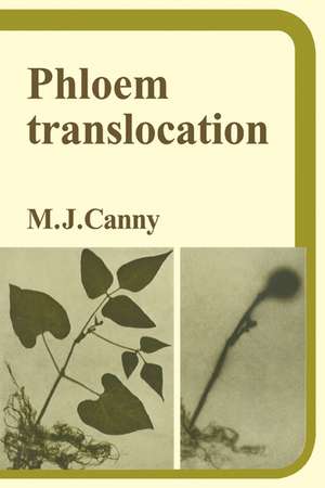 Phloem Translocation de M. J. Canny