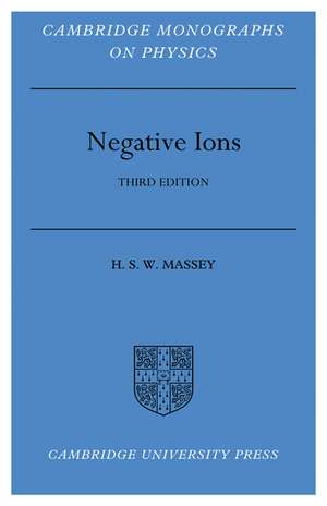 Negative Ions de Harrie Massey