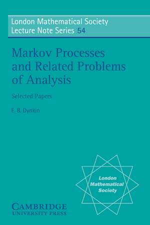 Markov Processes and Related Problems of Analysis de E. B. Dynkin