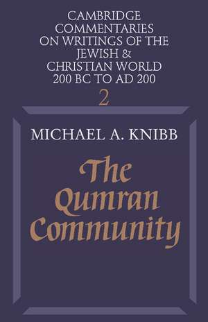 The Qumran Community de Michael A. Knibb