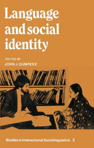 Language and Social Identity de John J. Gumperz