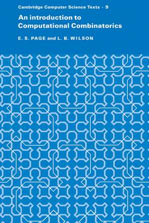 An Introduction to Computational Combinatorics de E. S. Page