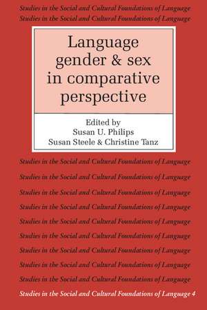 Language, Gender, and Sex in Comparative Perspective de Susan U. Philips