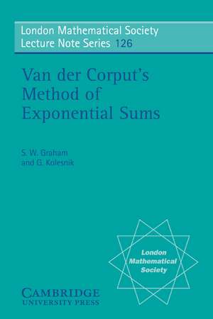 Van der Corput's Method of Exponential Sums de S. W. Graham