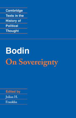 Bodin: On Sovereignty de Jean Bodin