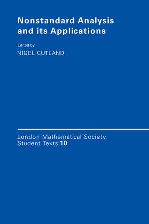 Nonstandard Analysis and its Applications de Nigel Cutland