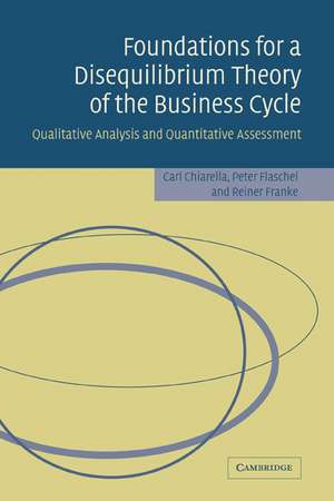 Foundations for a Disequilibrium Theory of the Business Cycle: Qualitative Analysis and Quantitative Assessment de Carl Chiarella