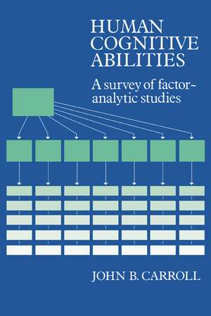 Human Cognitive Abilities: A Survey of Factor-Analytic Studies de John B. Carroll