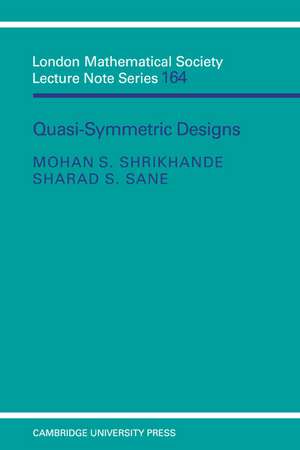 Quasi-symmetric Designs de Mohan S. Shrikhande