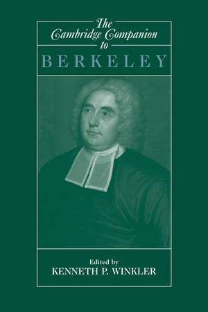 The Cambridge Companion to Berkeley de Kenneth P. Winkler