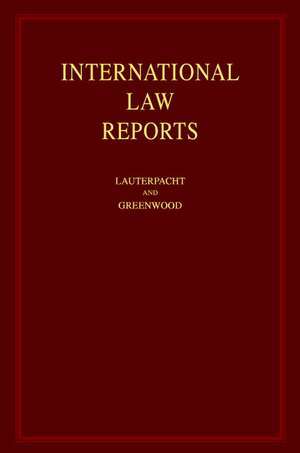 International Law Reports de E. Lauterpacht