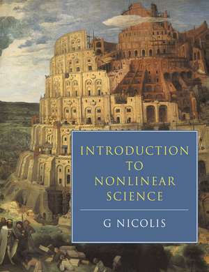 Introduction to Nonlinear Science de G. Nicolis