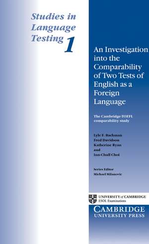 An Investigation into the Comparability of Two Tests of English as a Foreign Language de Lyle F. Bachman