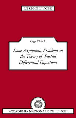 Some Asymptotic Problems in the Theory of Partial Differential Equations de Olga Oleinik