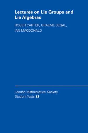 Lectures on Lie Groups and Lie Algebras de Roger W. Carter