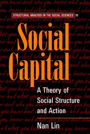 Social Capital: A Theory of Social Structure and Action de Nan Lin