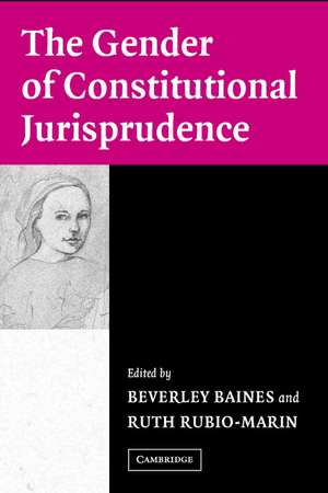 The Gender of Constitutional Jurisprudence de Beverley Baines