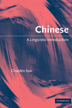 Chinese: A Linguistic Introduction de Chaofen Sun