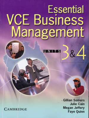 Essential VCE Business Management Units 3 and 4 Book with CD-ROM de Gillian Somers