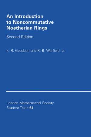 An Introduction to Noncommutative Noetherian Rings de K. R. Goodearl