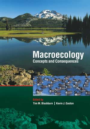 Macroecology de Tim M. Blackburn