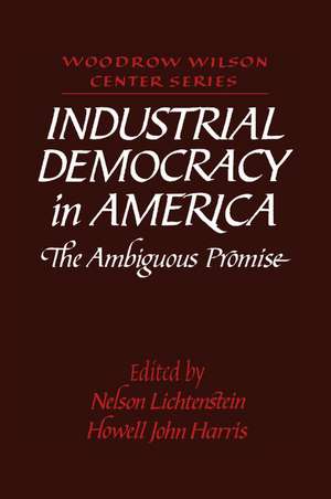 Industrial Democracy in America: The Ambiguous Promise de Nelson Lichtenstein