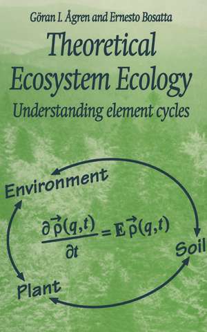 Theoretical Ecosystem Ecology: Understanding Element Cycles de Goran I. Agren