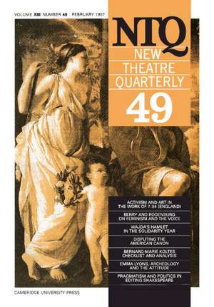 New Theatre Quarterly 49: Volume 13, Part 1 de Clive Barker