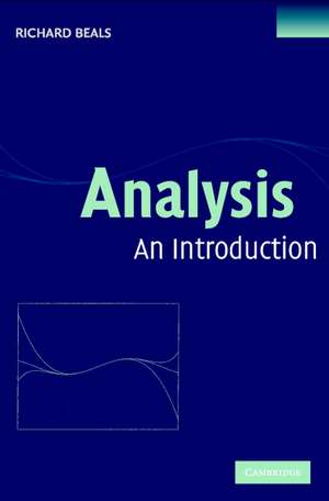 Analysis: An Introduction de Richard Beals