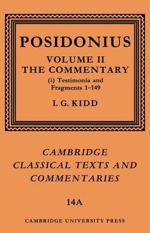 Posidonius: Volume 2, Commentary, Part 1 de Posidonius