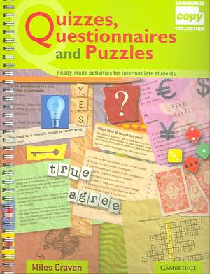 Quizzes, Questionnaires and Puzzles de Miles Craven