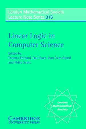 Linear Logic in Computer Science de Thomas Ehrhard