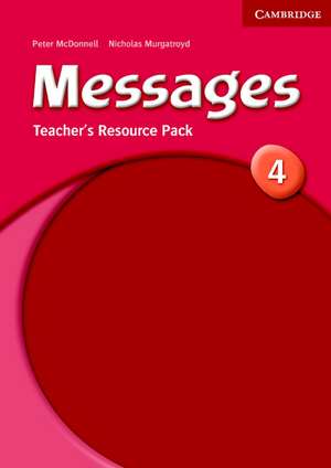 Messages 4 Teacher's Resource Pack de Peter McDonnell